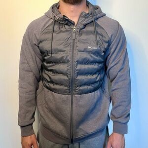 Grey Columbia Sportswear Zip-Up Hoodie Size Large